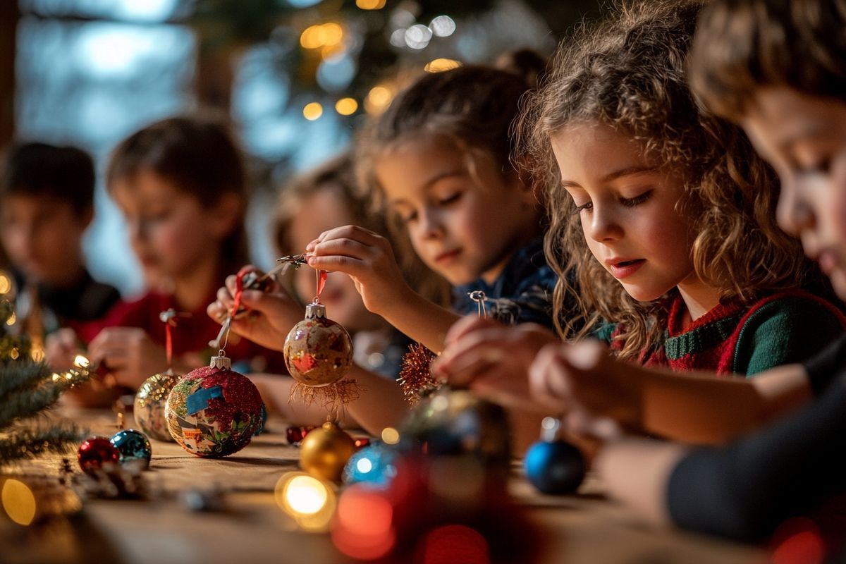 Créer des objets décoratifs avec les enfants