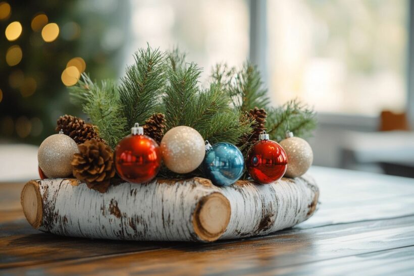 Que faire avec des rondins de bois pour Noël : 10 idées de décorations originales